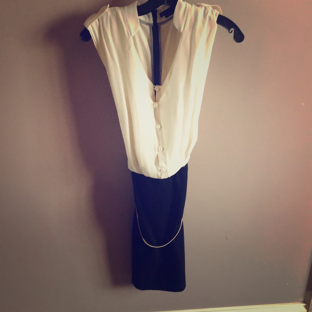 Alice and Olivia black and white dress